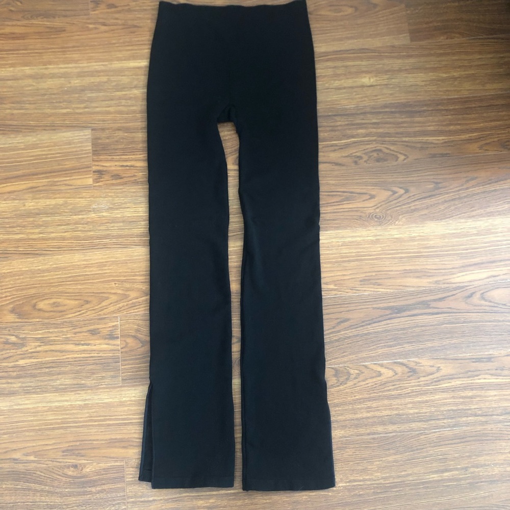 Fabletics Cloud Seamless High Waisted Split Flare Leggings Pants